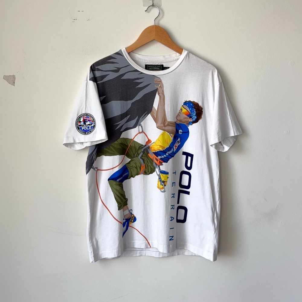 Polo Ralph Lauren Terrain Rock Climber Graphic T-Shirt Sz M Expedition Country